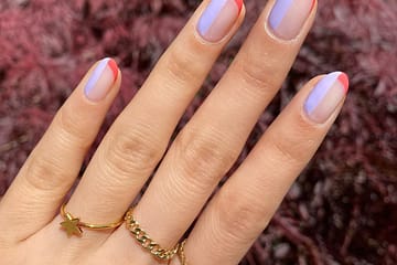 Collaborated with @orosabeauty  to create this french manicure with a TWIST